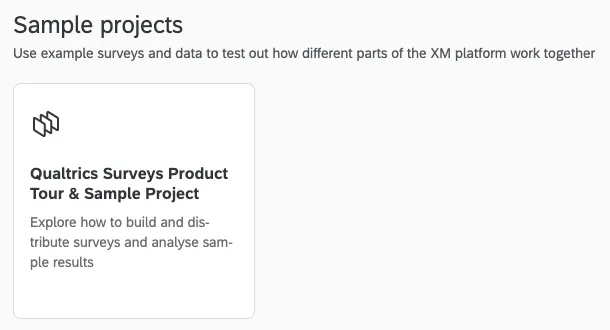 Image of a sample project in the catalog