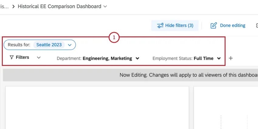 adicionar um filtro ao dashboard