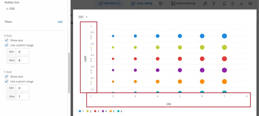 Die beschriebenen Achseneinstellungen