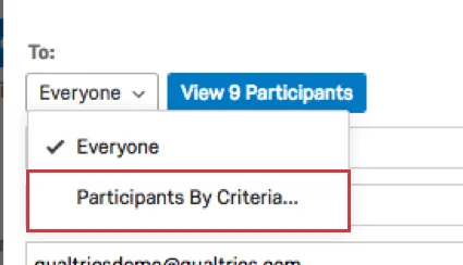 Dropdown-Option Teilnehmer nach Kriterien auswählen