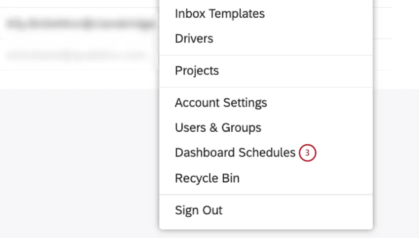 opzioni di programmazione del dashboard