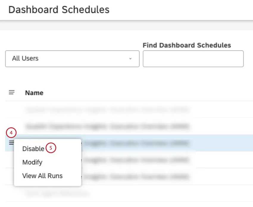 disabilitare lopzione