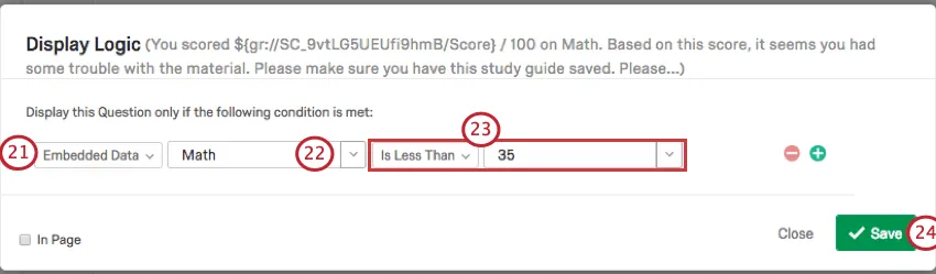 Adding Display Logic