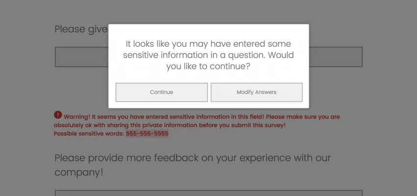 グレーアウトしたアンケートの上にウィンドウが表示されている。前面にプロンプトが表示されているが、背面のプロンプトは赤色で表示されている