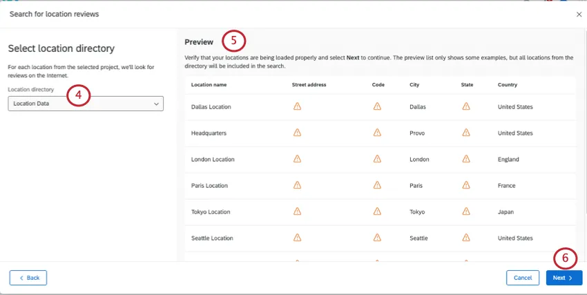 in una nuova finestra, selezionando una directory di localizzazione