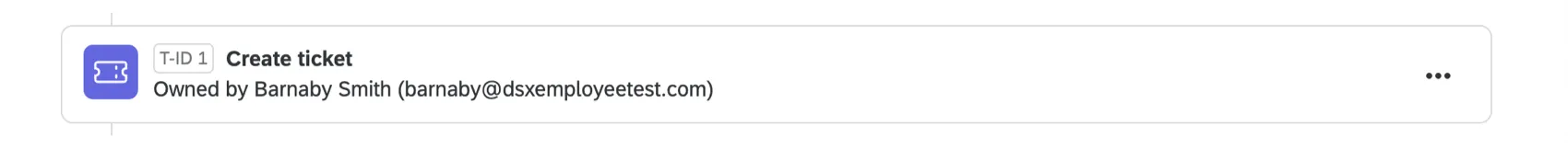 Immagine di unattività di creazione ticket