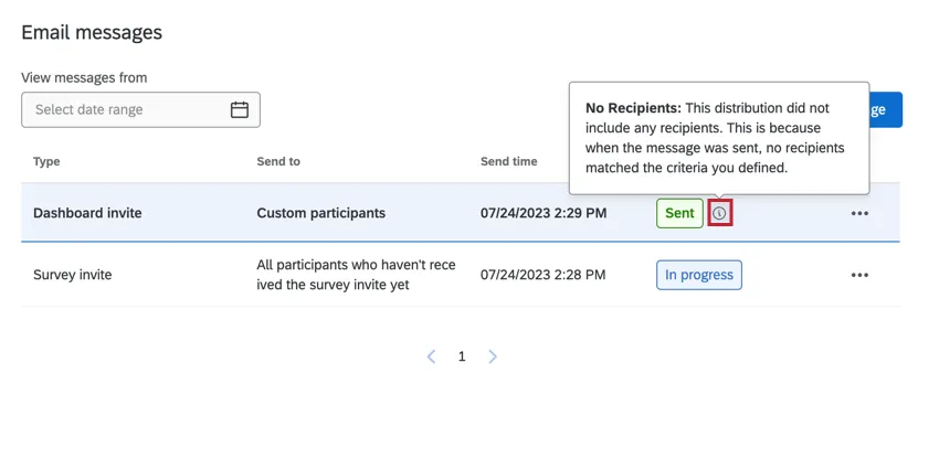 配信の次へツールチップをクリックすると、詳細情報が表示されます。