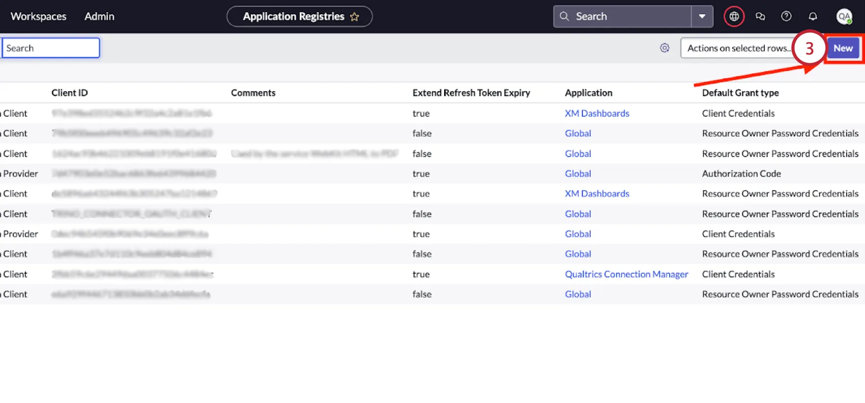 haciendo clic en nuevo