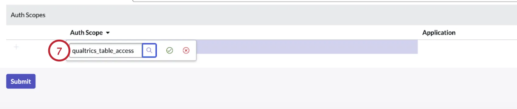 hinzufügen des Autorisierungsbereichs in Servicenow