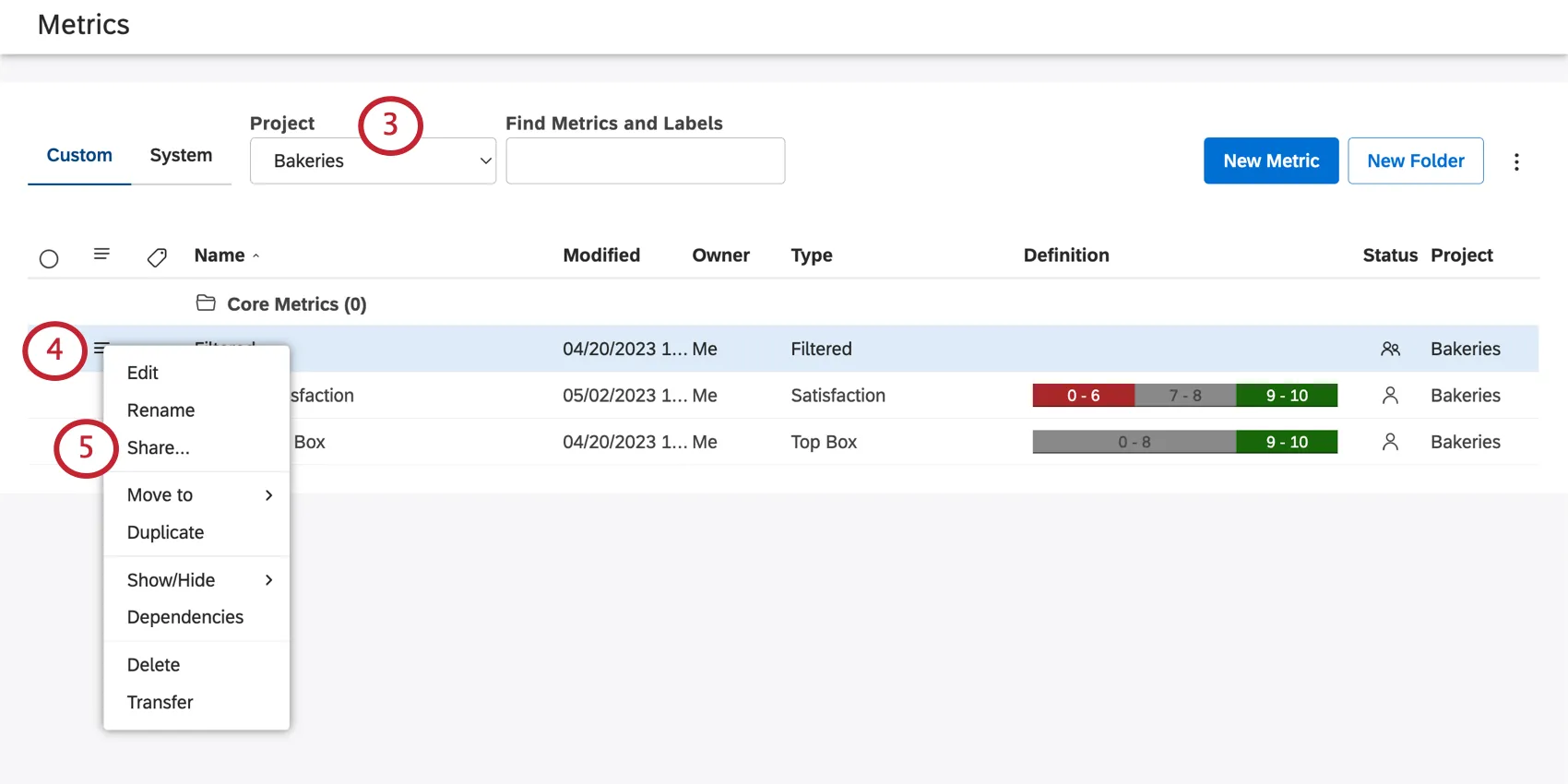 ouverture dun menu à 3 lignes suivant la métrique