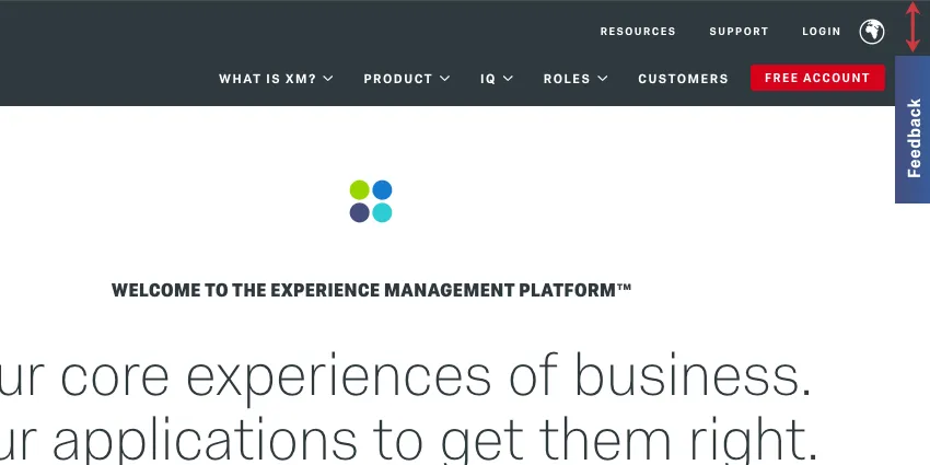 A screenshot of the slider in action, where the control is 50px from the top of the webpage