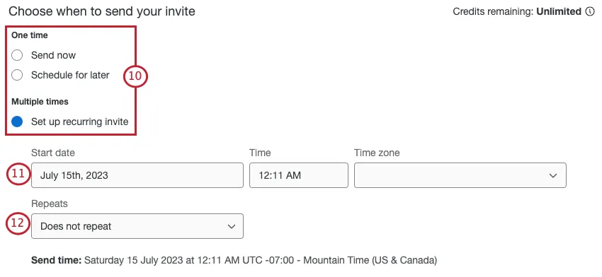 scheduling the sms distribution