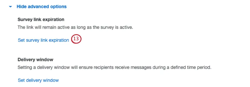 Opciones avanzadas de distribución de SMS