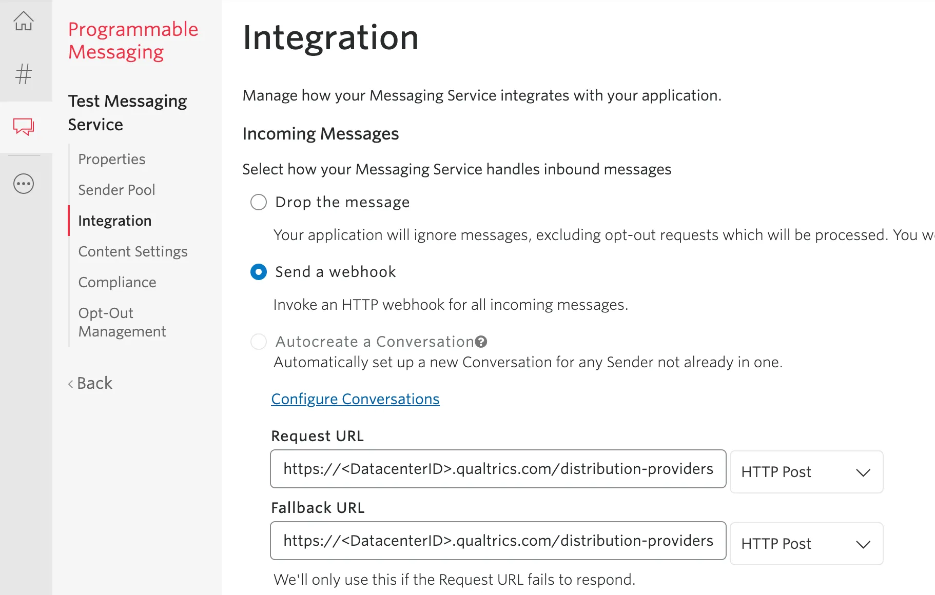 Page Twilio décrite dans les étapes ci-dessous