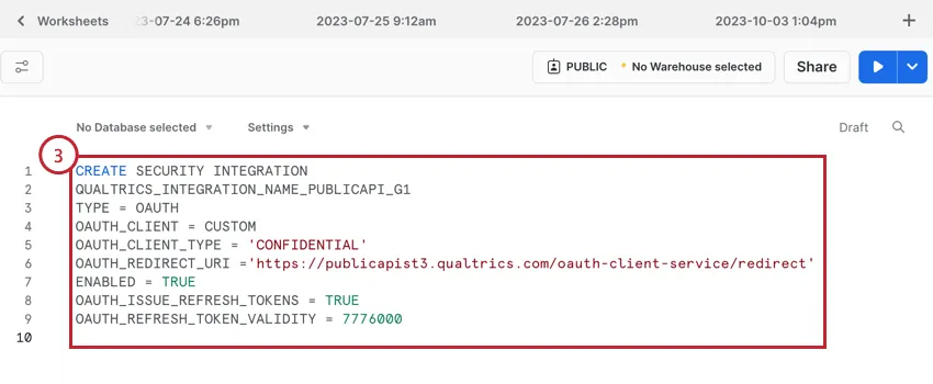 ajouter le code à la feuille