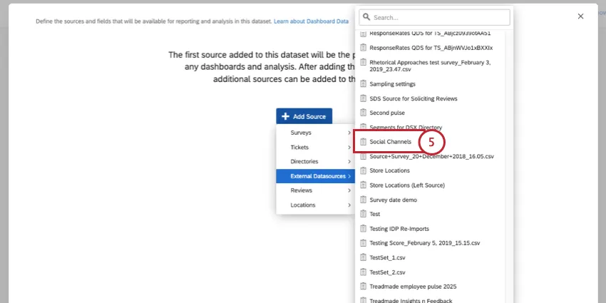 mapping external data source
