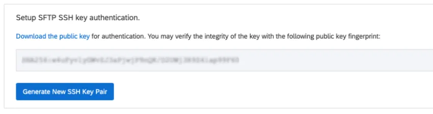 Image shows the finger print appearing in Qualtrics, although the exact fingerprint is blurred
