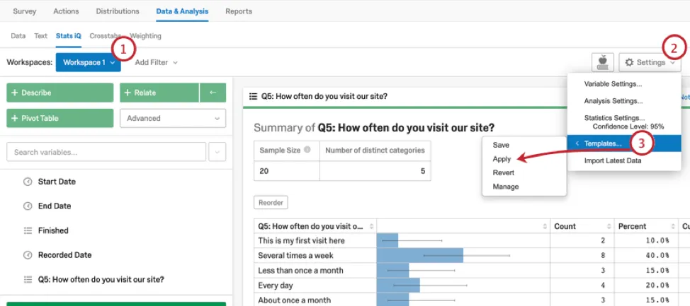 Settings opened with described steps