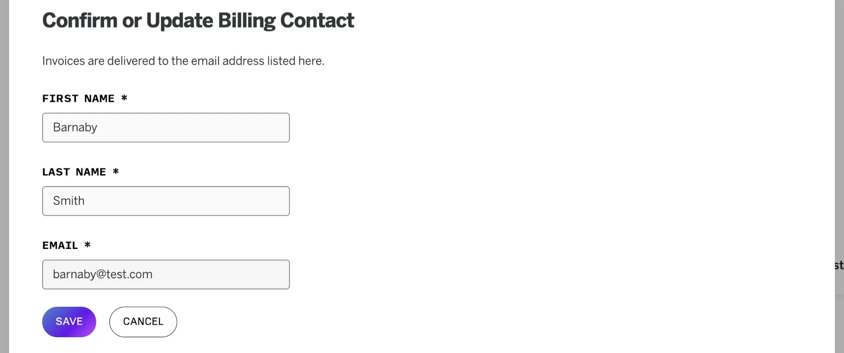 beispiel für den Bearbeitungsmodus