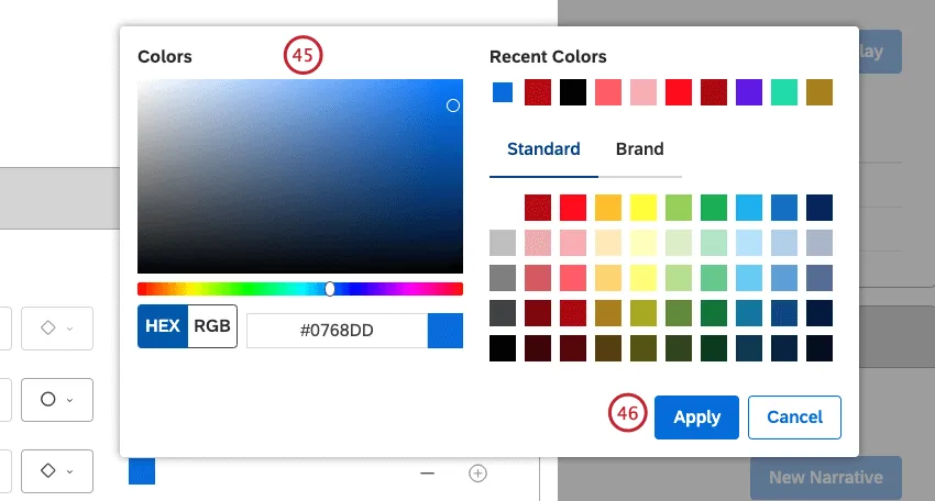 image of user interface described in steps