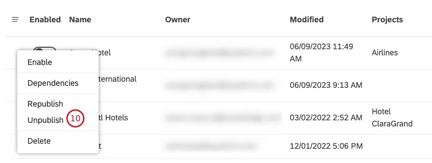 linterface utilisateur décrite dans les étapes