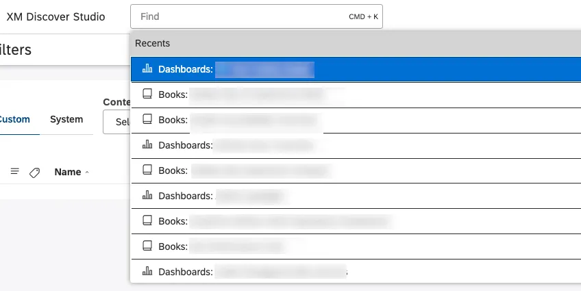 Find box for Search-based navigation