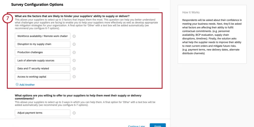 Primera pregunta en el asistente de configuración