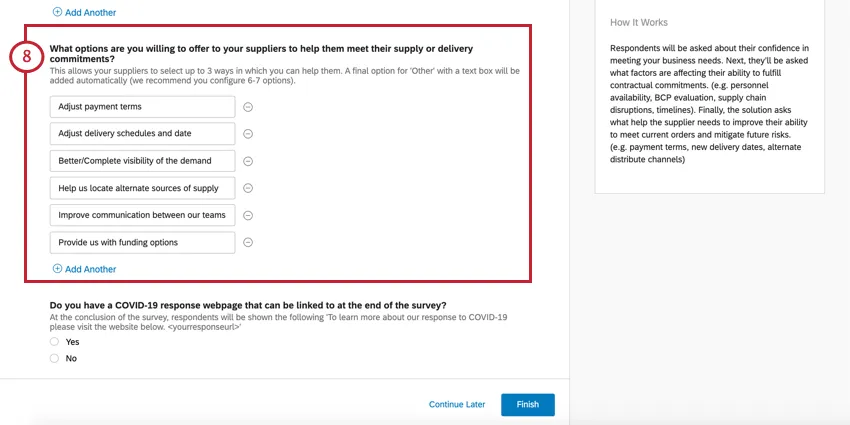 Next question in the setup assistant