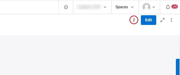 edit button in dashboard