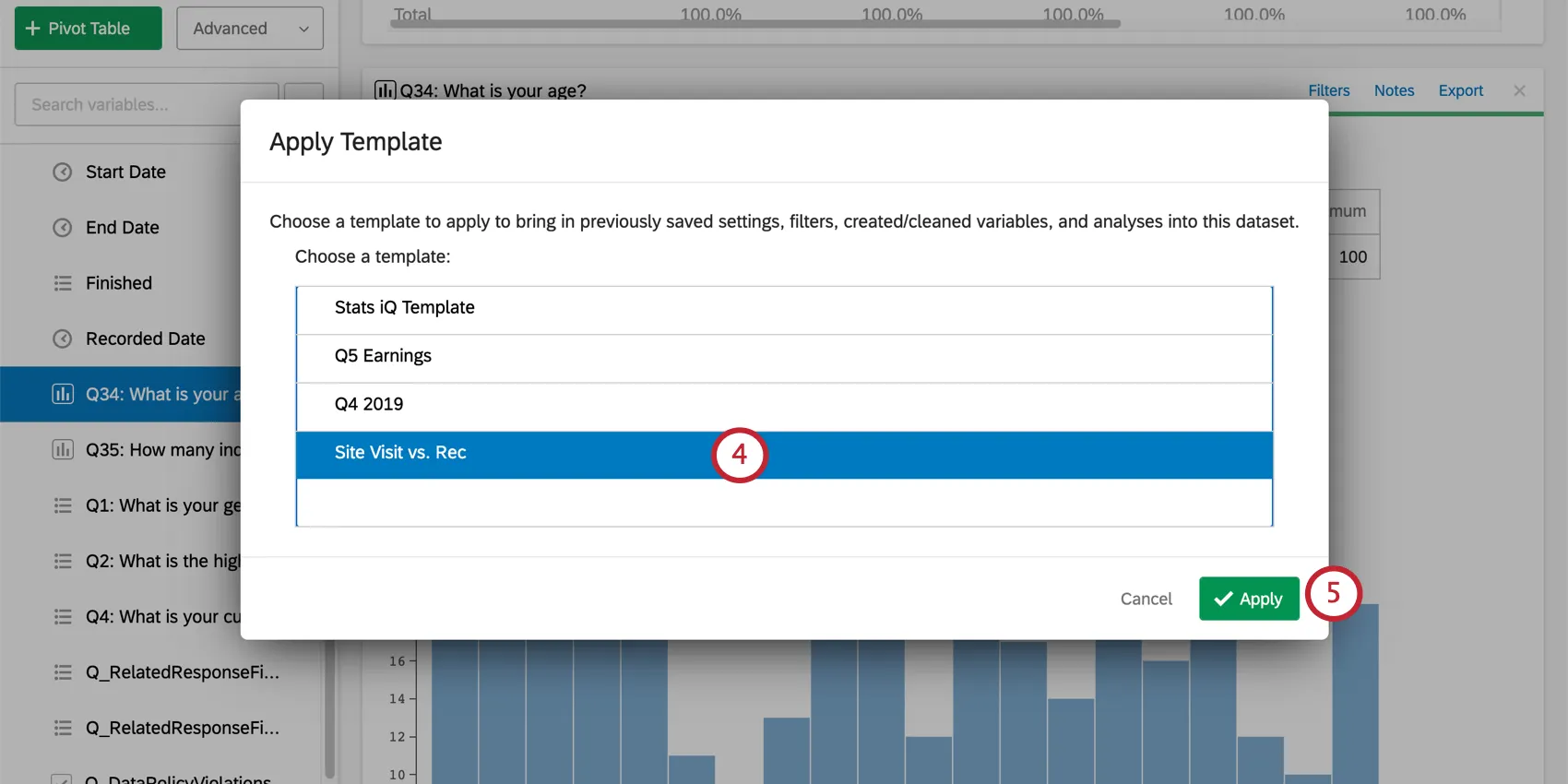 Nouvelle fenêtre de sélection des modèles
