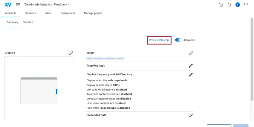 in the last page editing guided intercept, preview button in upper right