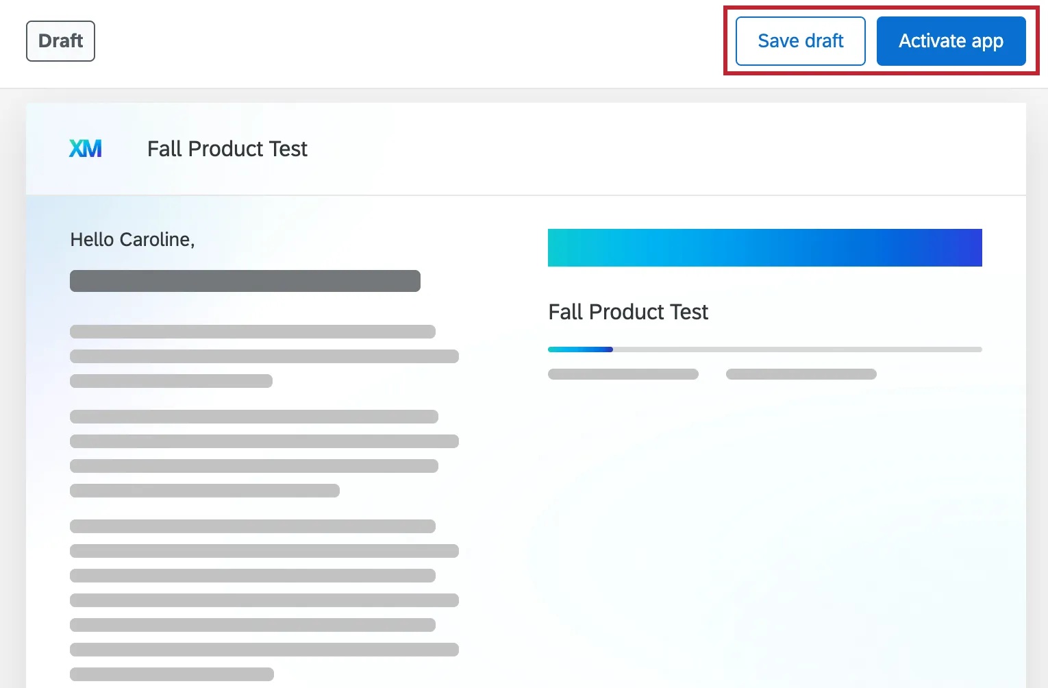 Guardar y activar botones para la aplicación