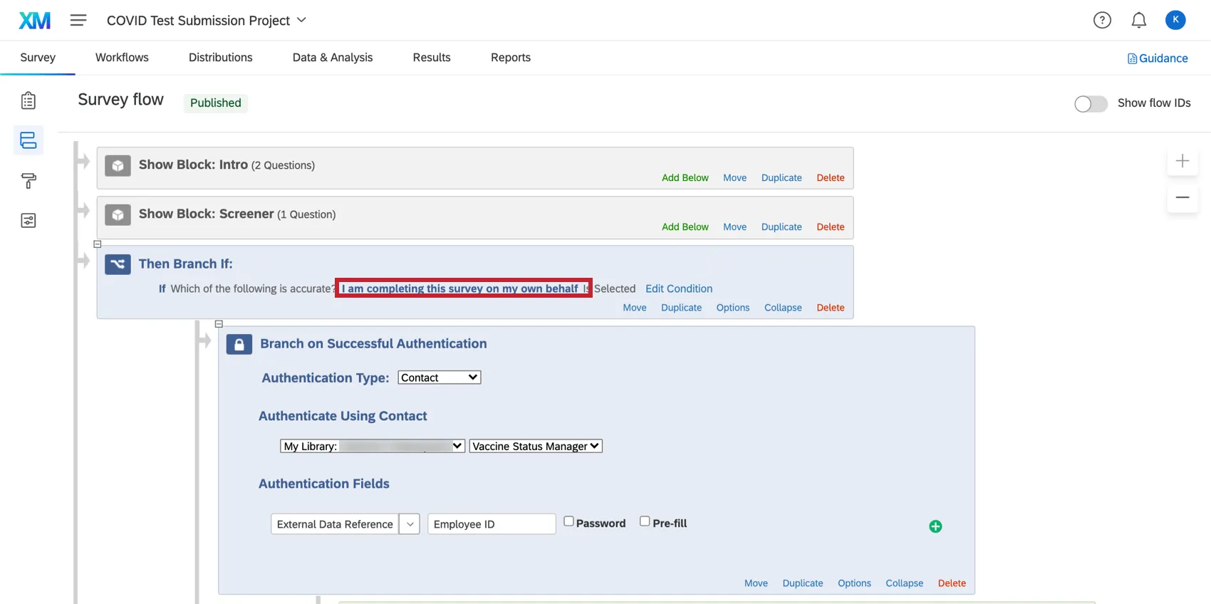 Image of one of the authenticators described, with thepart of the branch where you read the condition highlighted