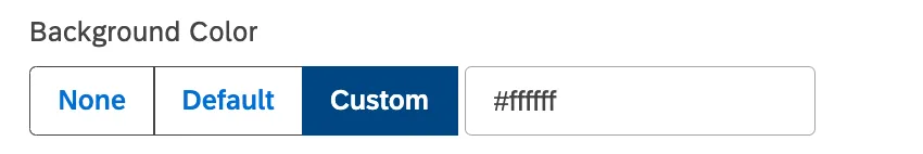 Einstellungen für die Hintergrundfarbe