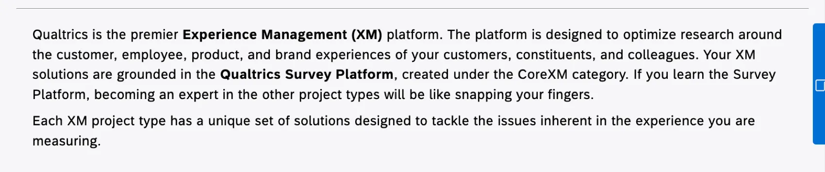 Un paragrafo con una riga in alto