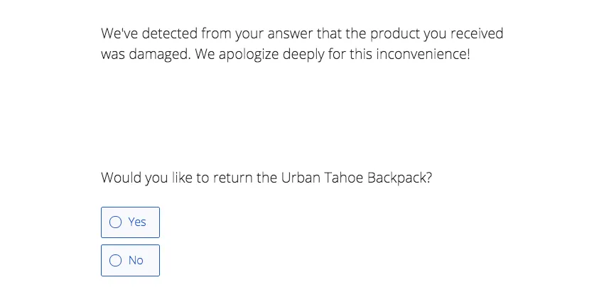 Question telle que décrite