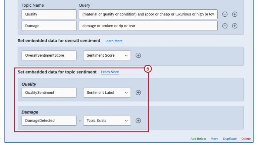 Immagine dellelemento configurato come descritto nei passaggi