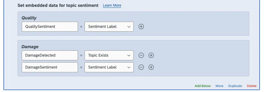 ein Beispiel für die Zuordnung von Themen