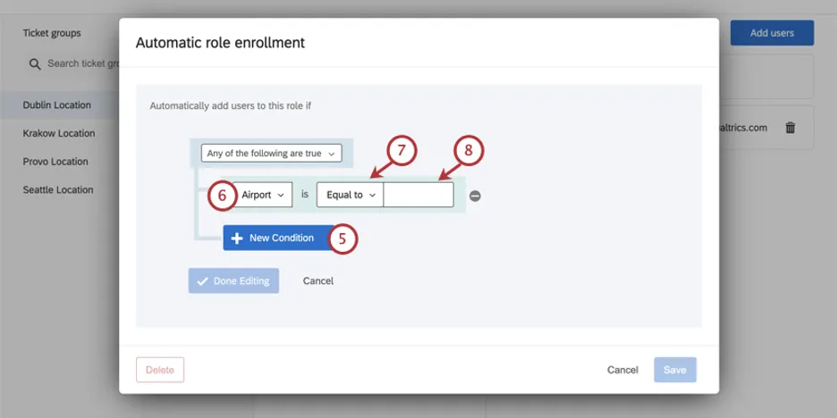 Construire une condition