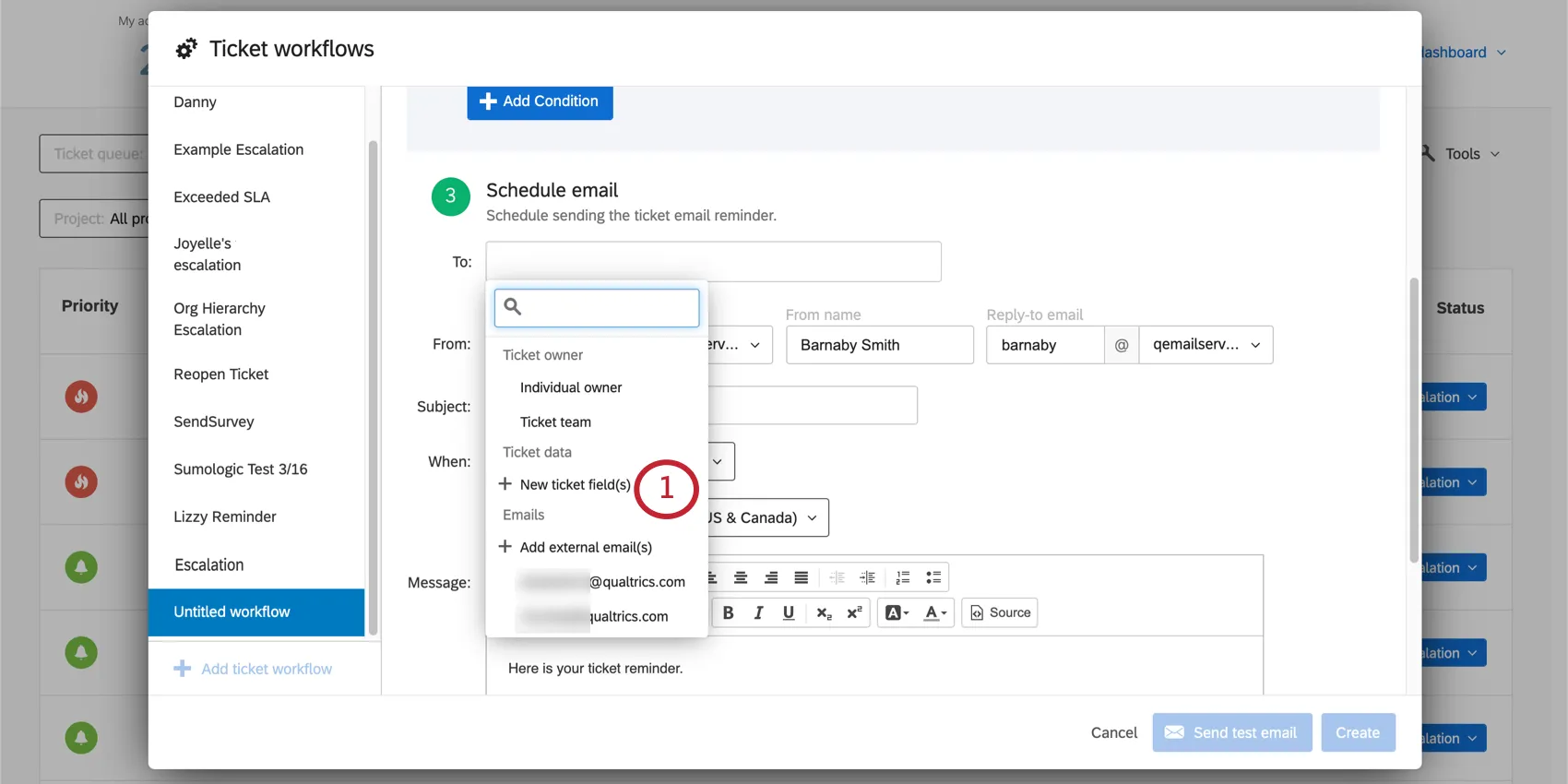 Nuovi campi per la creazione ticket