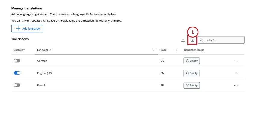 o pequeno ícone de download se parece com uma seta para baixo
