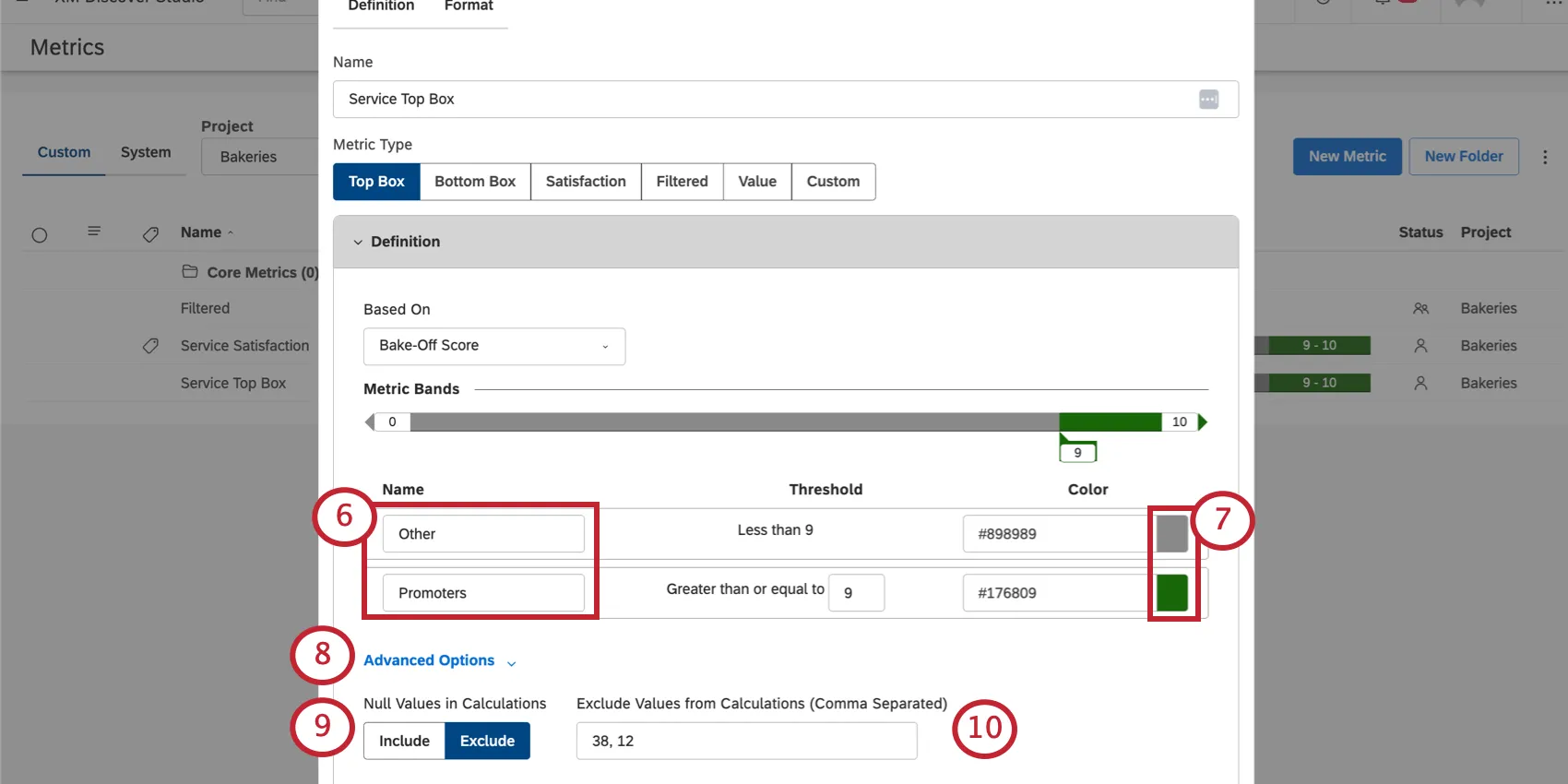 細分化のための色の選択