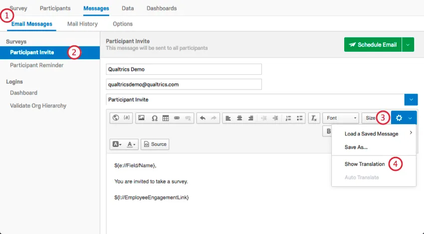 cliccando sullicona a forma di ingranaggio avanti al messaggio e selezionando mostra traduzione