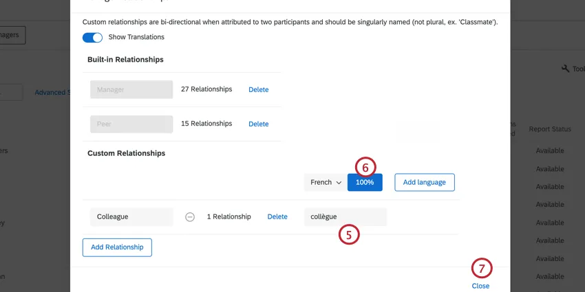 adding a translation or clicking the auto-translation button