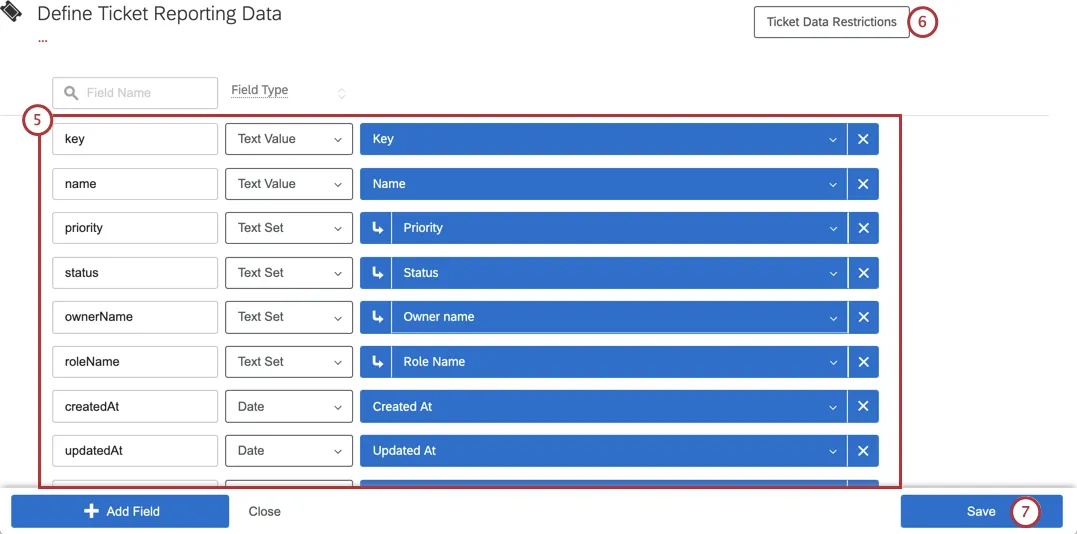 Data mapper has a list of fields inside