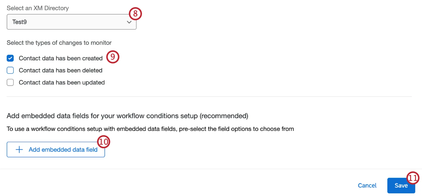 configurare le impostazioni degli eventi