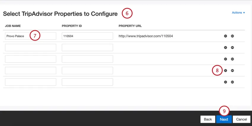 entering property ids manually