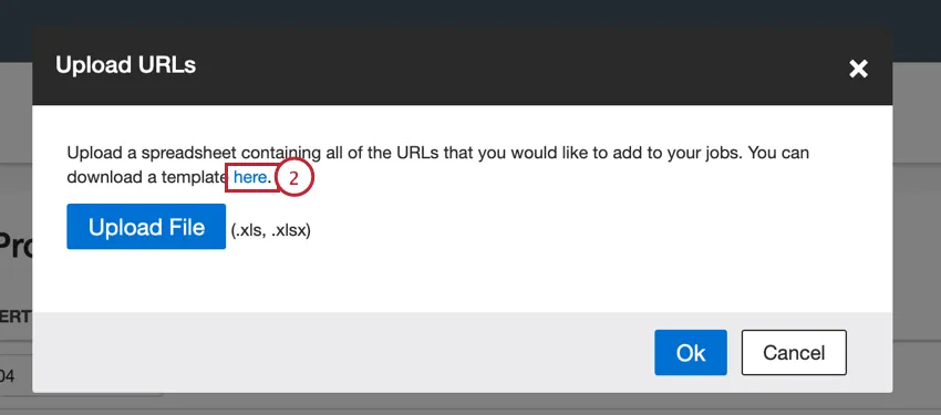 en cliquant sur le texte en hyperlien pour télécharger le fichier modèle