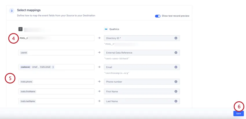 mapeamento do ID diretório e salvamento
