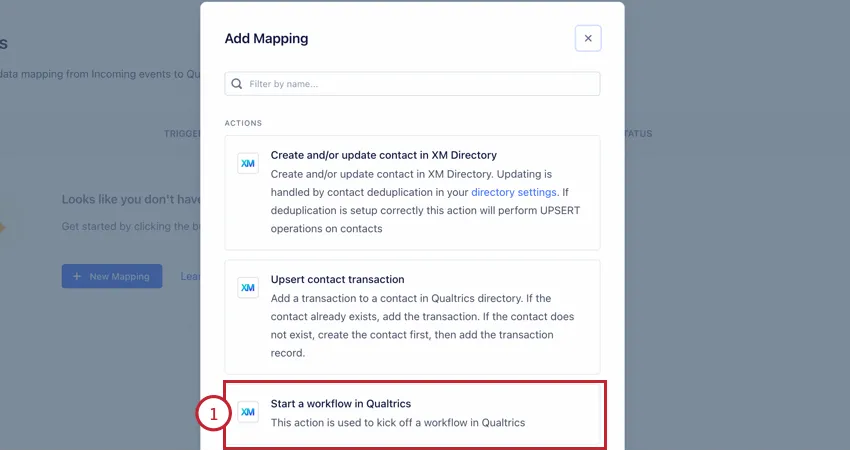 choosing the start a workflow option